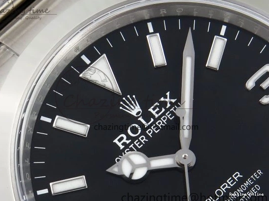 0120 Trendsetting Explorer I 214270 39mm Clean 1:1 Best Edition Black Dial on SS Bracelet VR 1738